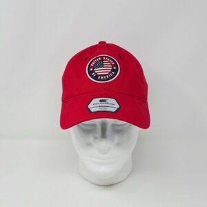Colosseum United State of America Patriotic Hat USA Strapback Cap Red Flag Patch